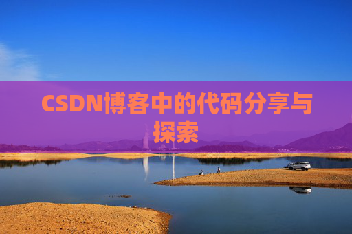 CSDN博客中的代码分享与探索